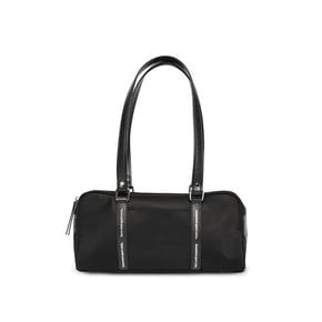 line boston bag (라인보스턴백) - glossy black