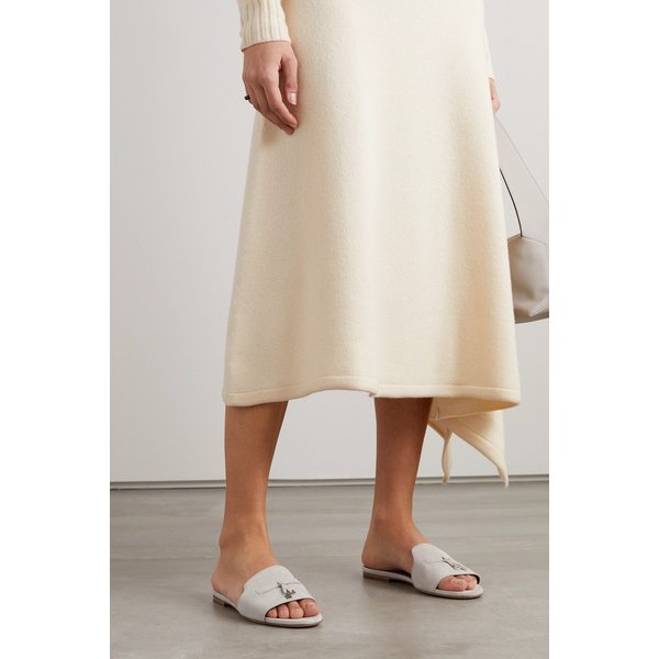 서머 참스 스웨이드 슬라이더 샌들 그레이 1647597287344339