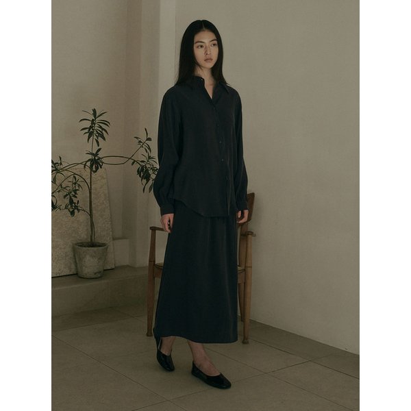 LARENE COLLAR BLOUSE_SOFT BLACK