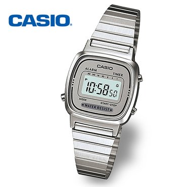 카시오 [정품] CASIO 카시오 LA670WA-7DF 여성 전자 메탈시계