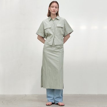 나인(Atelier Nain) (택가:85,000원)에센셜 핀턱 셋업 셔츠(BL-4226)