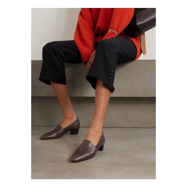 에이디 개비 가죽 펌프스 다크 브라운 46376663162886097