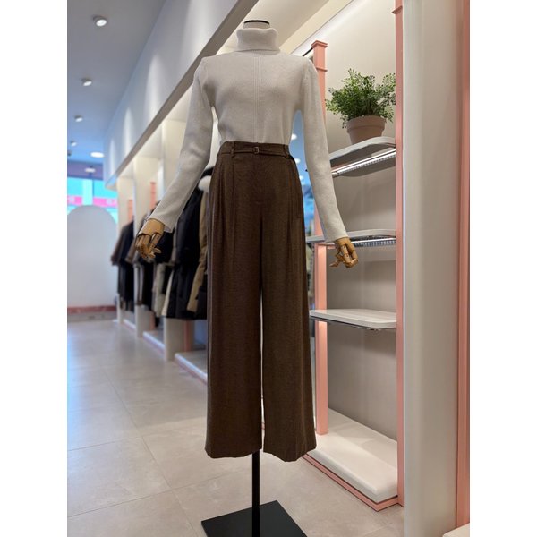[여주점] 70% 할인 여성  벨티드 와이드 팬츠 ( ITNAWPT850)