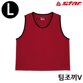 스타스포츠 팀조끼 V (Large) (레드) (SW4003V) 팀조끼 Large 레드 SW4003V