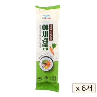 이팬트리 한우물 야채김밥 230g x 6개