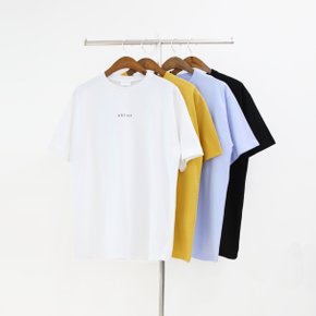 남자 여름 오버핏 16수 면 아티스트 프린팅 반팔 티셔츠