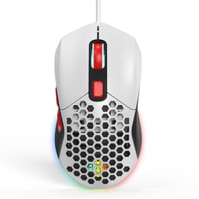 지데빌 GDEVIL G100 TRANS RGB 게이밍 마우스 (화이트)