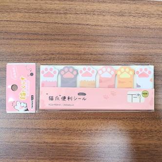 셀러허브 냥젤리 고양이 발바닥 포스트잇 접착 메모지 120매 귀여운 문구 사무용품 냥덕후 (S11522124)