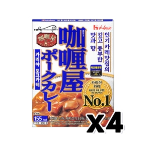 하우스 카리야 포크카레 약간매운맛 즉석조리 180g x 4개