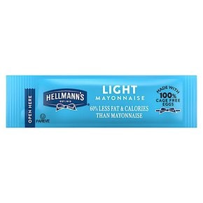 미국 헬만 샌드위치 라이트 마요네즈 Hellmann Light Mayonnaise 10.6g Packets 210개