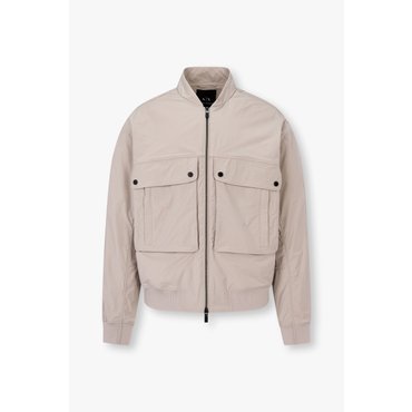 ARMANI EXCHANGE AX 남성 빅 포켓 스트레치 폴리 자켓- 다크 베이지 (A415110008)