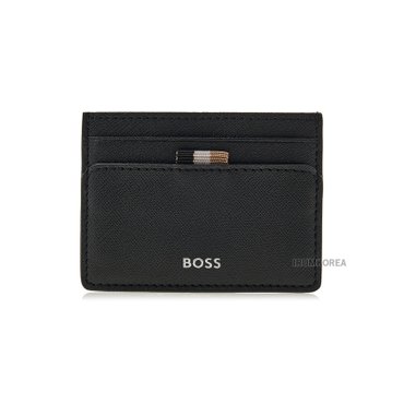 BOSS [휴고보스] SS25 남성 로고 디테일 카드지갑 50536751 001