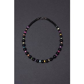 Rainbow Matte Onyx Necklace (10mm)