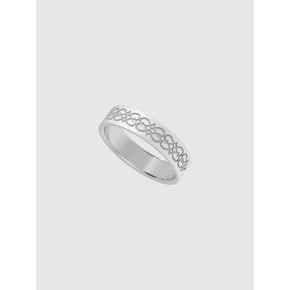 Heart pattern etching couple ring(men)