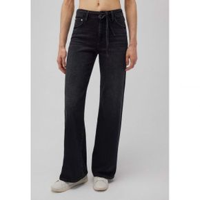 5199793 Mavi MALIBU WITH BELT - Flared Jeans schwarz