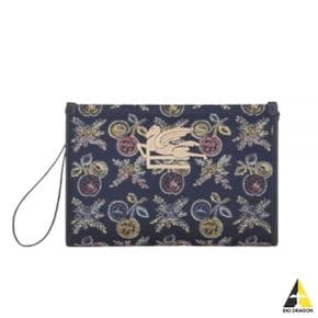 Large Jacquard Pouch with Multi-Colored Apples (1H783 7578 0201) (멀티컬러 애플 자카