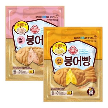 오뚜기 붕어빵 520g x 2봉(애플파이+딸기크림)