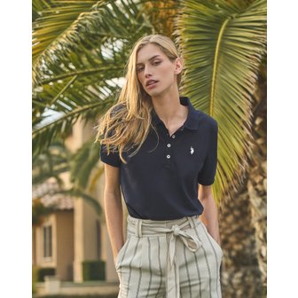 유에스폴로 [U.S. POLO ASSN.] SS 여성 여름 피케티셔츠_NAVY