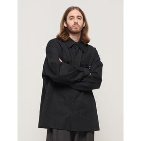 OXFORD LINE TWO-POCKET OVERSHIRT (BLACK)