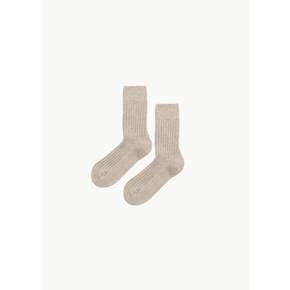 베이스레인지 26PS Rib Overankle Socks, Omi Sand