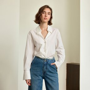 YY_V-neck collar classic shirt_2color