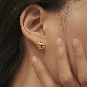 [헤이] tweed one-touch earring