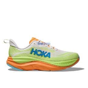 호카오네오네 HOKA ONE ONE 스카이 플로우 와이드 여성 러닝화 화이트 오렌지 1155113 FSTS