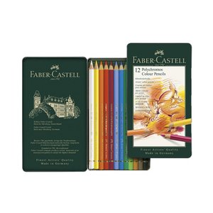 파버카스텔 전문가용 유성 색연필 12색 틴케이스