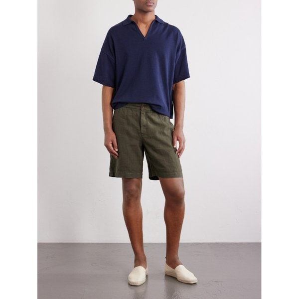 미스터 피 스트레이트 린넨 쇼츠 46376663163002749