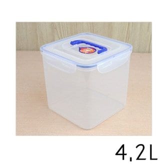  다용도 손잡이 밀폐용기 4.2L 굿앤굿 핸디락 보관함 (W8599D2)