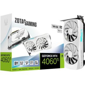 미국 조텍 그래픽카드 ZOTAC Gaming GeForce RTX 4060 Ti 8GB Twin Edge OC White Edition DLSS