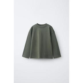 ZARA 자라 키즈 플레인 티셔츠 그린 1887552500 1887552 1372305
