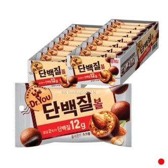  닥터유 단백질볼 간식 아몬드 초코볼 48g 총16입