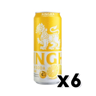  싱하 레몬소다 제로칼로리 탄산캔음료 330ml x 6개