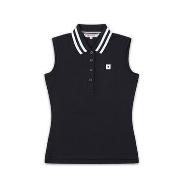 ONOFF [온오프골프웨어] 여성 슬리브리스 티셔츠 OF9812LA_BLACK