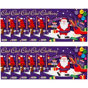 Cadbury Santa Chocolate 캐드버리 산차 초콜렛 콜렉션 145g 10개