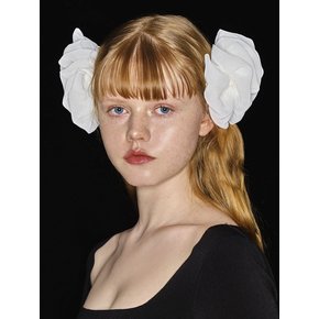 CLOUDY CHIFFON BARRETTE (WHITE)