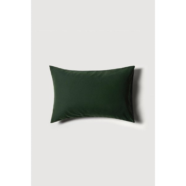 고밀도 피치스킨 배색 베개커버 60x40cm 다크그린 J60N904137543