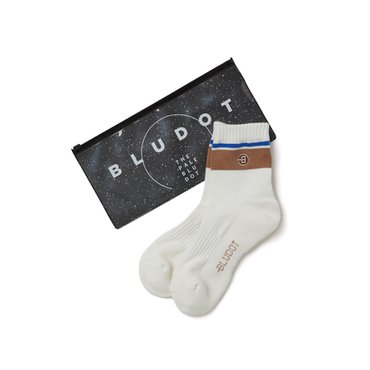 BLUDOT DASH B POINT 양말_WH