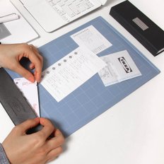 리코즈 스마트 데스크매트 블루그레이