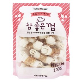 헬로도기 참좋은껌 강아지 치킨 우유 개껌 15p x 6개