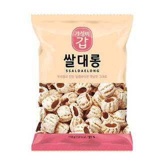 제이큐 과자 간식 스낵 청우쌀대롱110g CW903614x4개