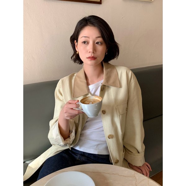 [묵화 Pick]Arden Belted Work Jacket Butter