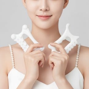 아데미 괄사 마사지 얼굴  페이스 두피 바디 혈액순환 림프절 붓기제거 3종 1세트