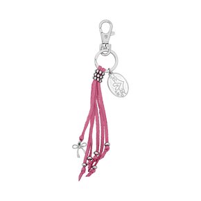 pink tassel key ring