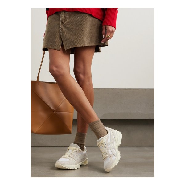 젤 카야노 14 러버 트림 캔버스 인조 가죽 스니커즈 1647597350455018