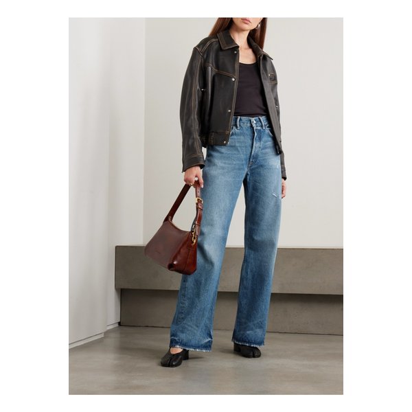 2021 하이라이즈 와이드  진 미드 데님 46376663162871117