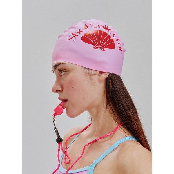 Logo Swim Cap Pink
