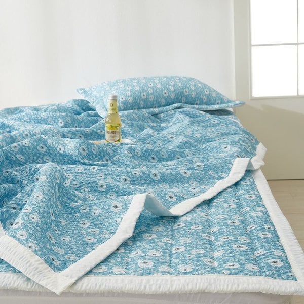 리브린 블루미 시어서커 여름 홑이불 베개세트 SS