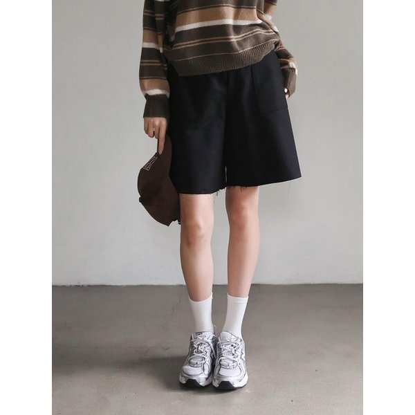 [리퍼브]Risou Pocket Pants_BLACK